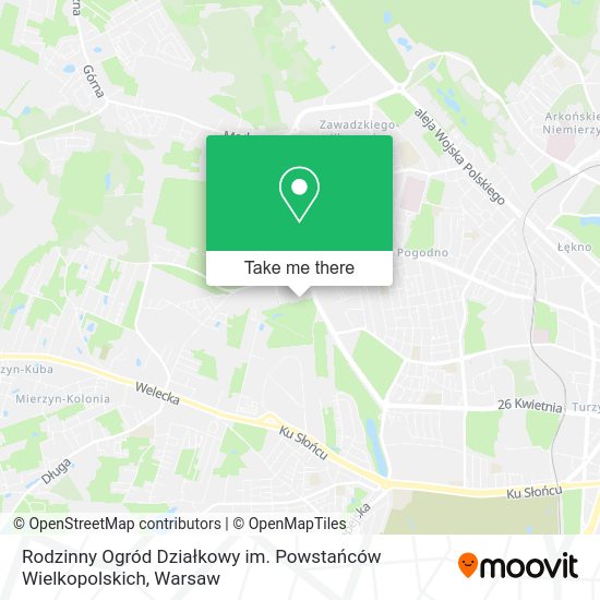 Rodzinny Ogród Działkowy im. Powstańców Wielkopolskich map