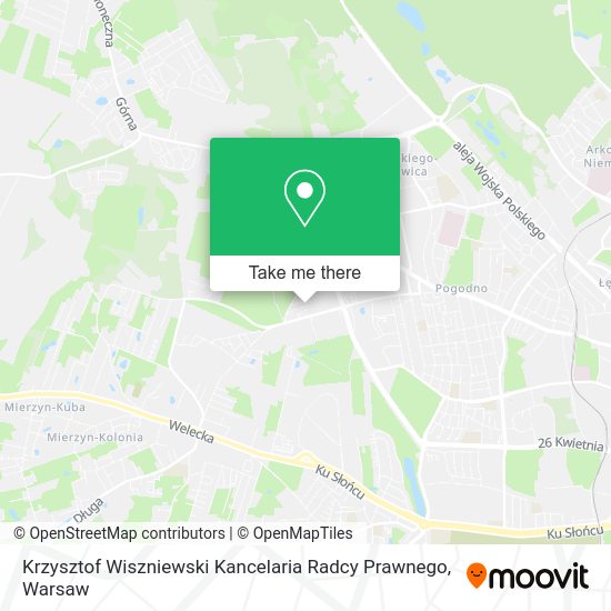 Krzysztof Wiszniewski Kancelaria Radcy Prawnego map