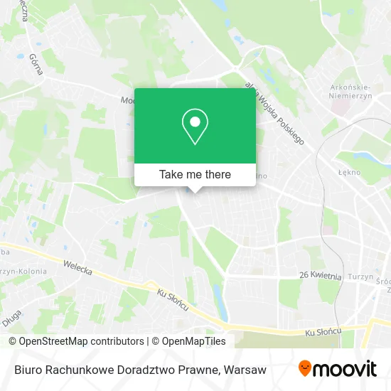 Карта Biuro Rachunkowe Doradztwo Prawne