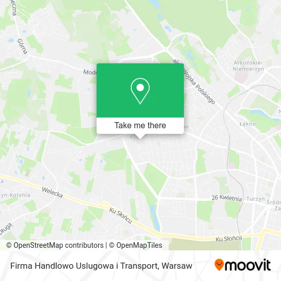 Карта Firma Handlowo Uslugowa i Transport