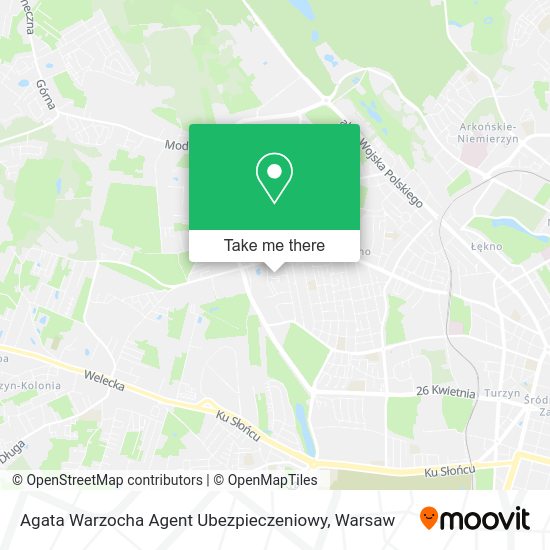 Agata Warzocha Agent Ubezpieczeniowy map