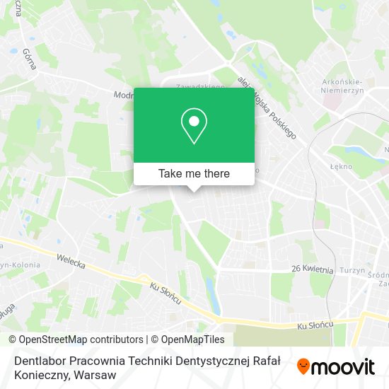 Dentlabor Pracownia Techniki Dentystycznej Rafał Konieczny map