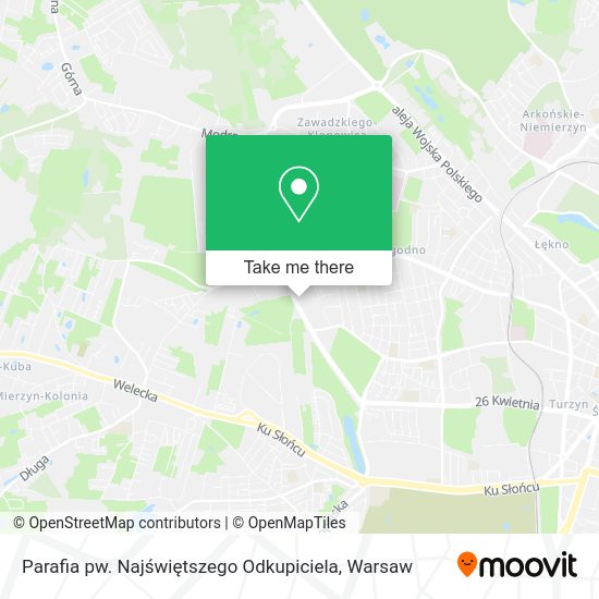 Parafia pw. Najświętszego Odkupiciela map