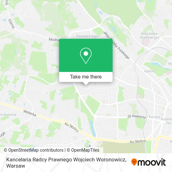 Карта Kancelaria Radcy Prawnego Wojciech Woronowicz