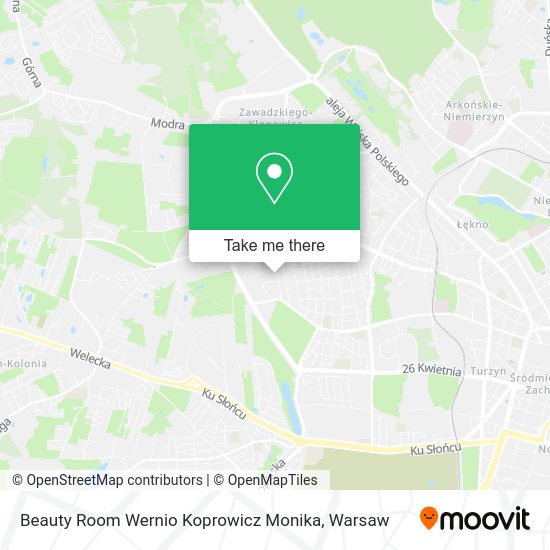 Карта Beauty Room Wernio Koprowicz Monika