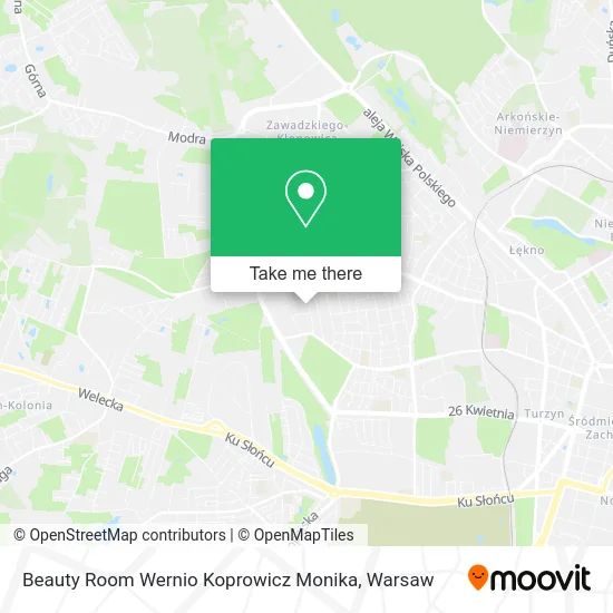 Карта Beauty Room Wernio Koprowicz Monika