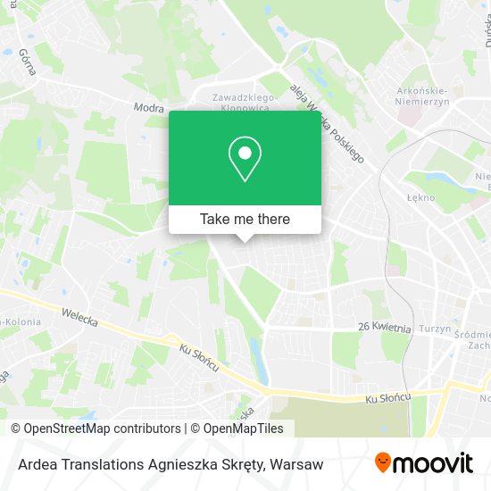 Ardea Translations Agnieszka Skręty map