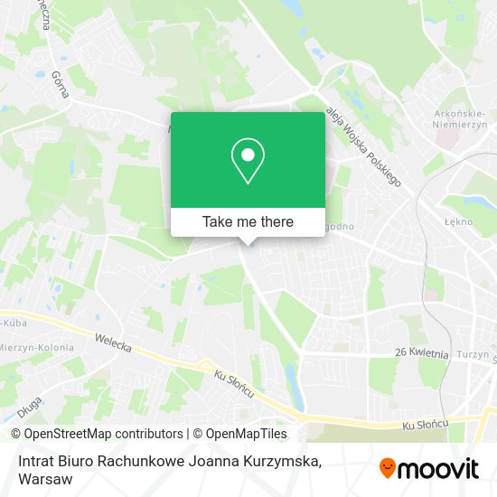 Intrat Biuro Rachunkowe Joanna Kurzymska map