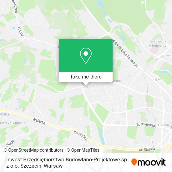 Inwest Przedsiębiorstwo Budowlano-Projektowe sp. z o.o. Szczecin map