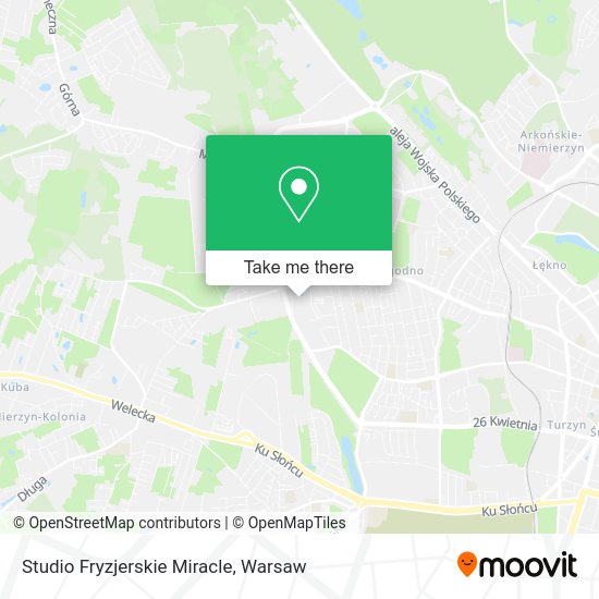 Studio Fryzjerskie Miracle map