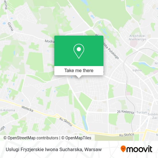 Usługi Fryzjerskie Iwona Sucharska map