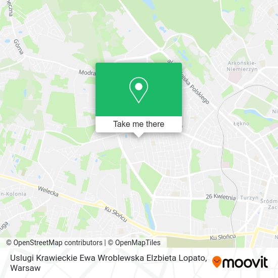 Uslugi Krawieckie Ewa Wroblewska Elzbieta Lopato map