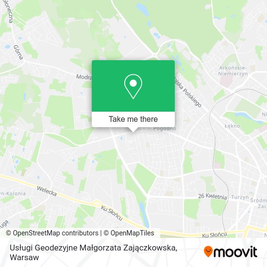 Usługi Geodezyjne Małgorzata Zajączkowska map