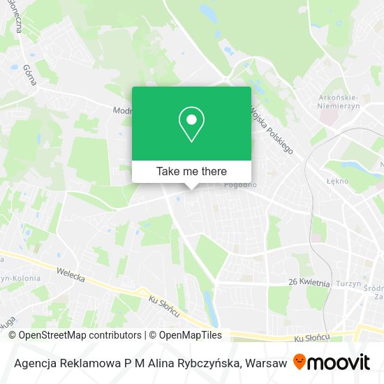 Agencja Reklamowa P M Alina Rybczyńska map