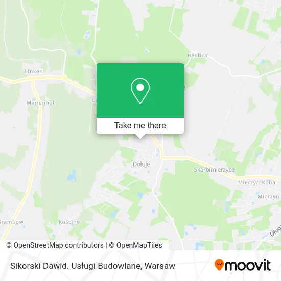 Sikorski Dawid. Usługi Budowlane map