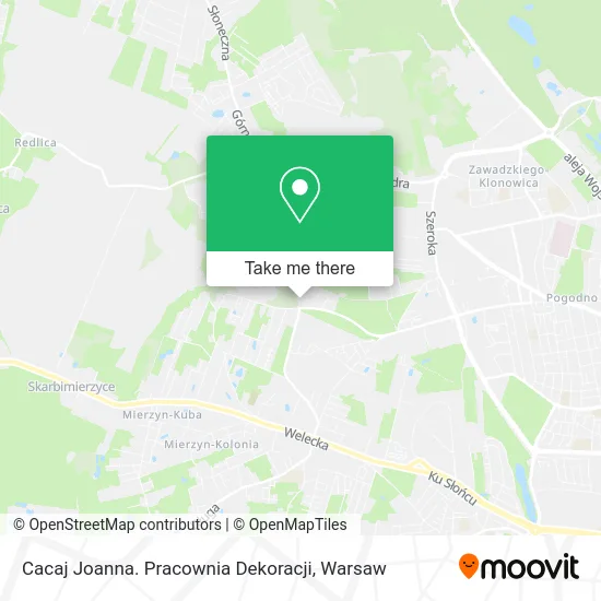Карта Cacaj Joanna. Pracownia Dekoracji