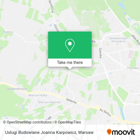 Usługi Budowlane Joanna Karpowicz map