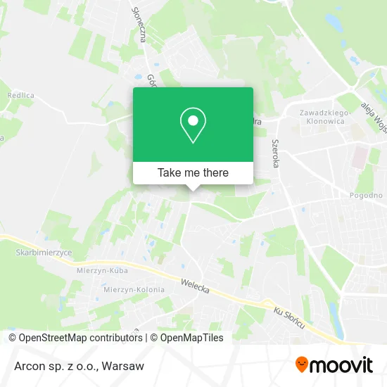 Arcon sp. z o.o. map