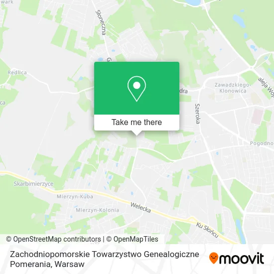 Zachodniopomorskie Towarzystwo Genealogiczne Pomerania map