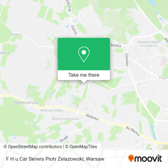 Карта F H u Car Serwis Piotr Zelazowski