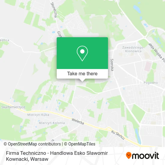 Карта Firma Techniczno - Handlowa Esko Sławomir Kownacki