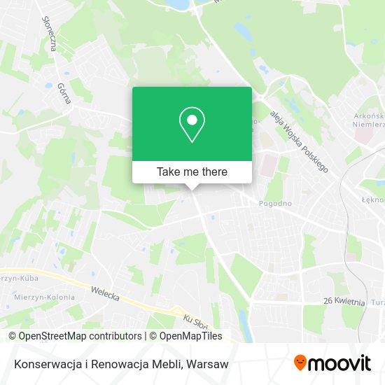 Konserwacja i Renowacja Mebli map