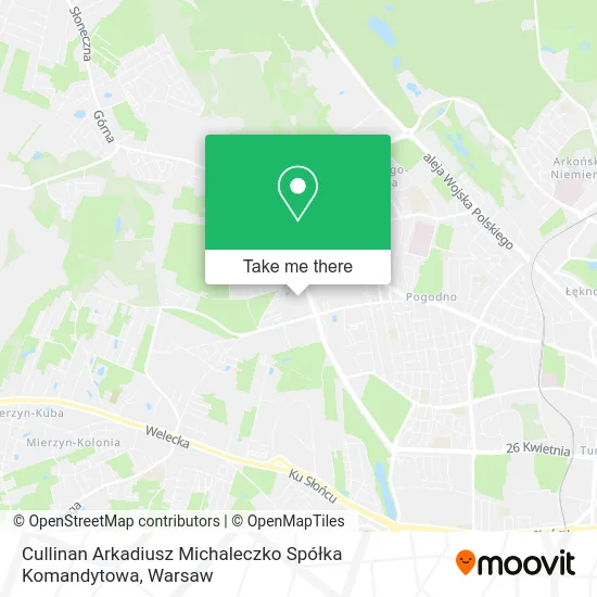 Cullinan Arkadiusz Michaleczko Spółka Komandytowa map