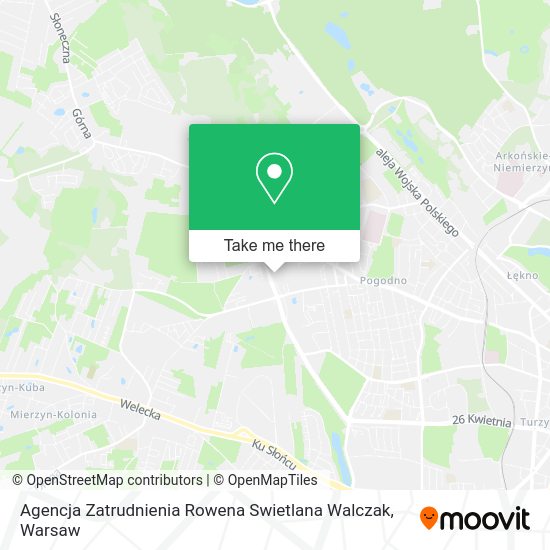 Agencja Zatrudnienia Rowena Swietlana Walczak map