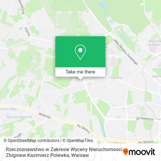 Rzeczoznawstwo w Zakresie Wyceny Nieruchomosci Zbigniew Kazimierz Polewka map