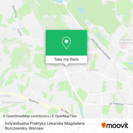 Карта Indywidualna Praktyka Lekarska Magdalena Burszewska