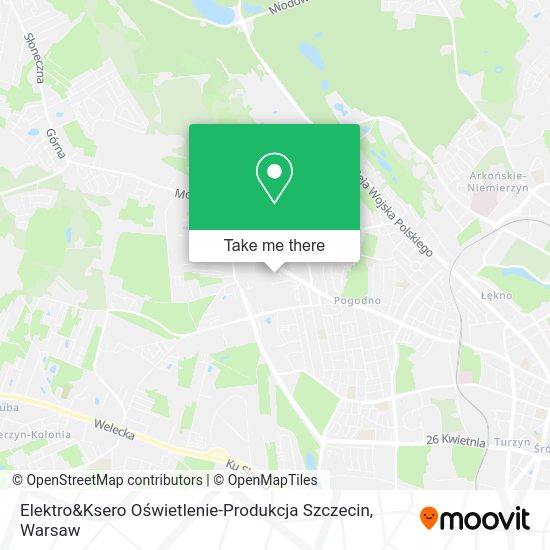 Elektro&Ksero Oświetlenie-Produkcja Szczecin map