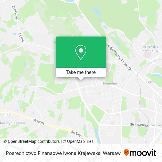 Posrednictwo Finansowe Iwona Krajewska map