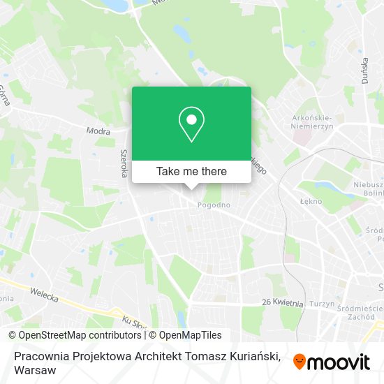 Pracownia Projektowa Architekt Tomasz Kuriański map