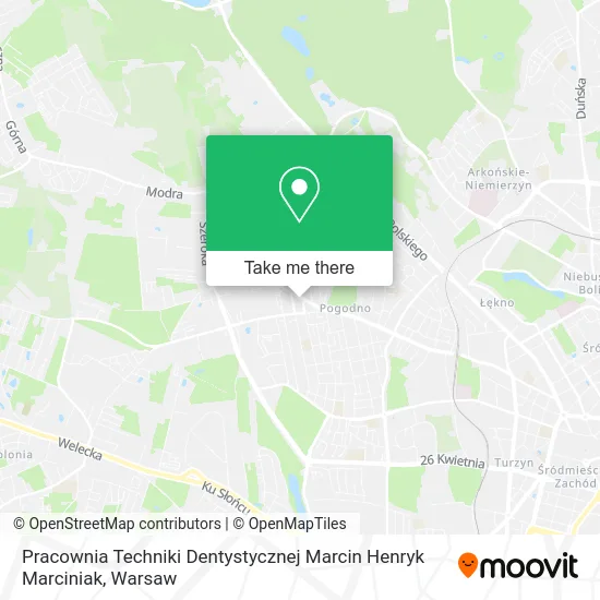 Карта Pracownia Techniki Dentystycznej Marcin Henryk Marciniak