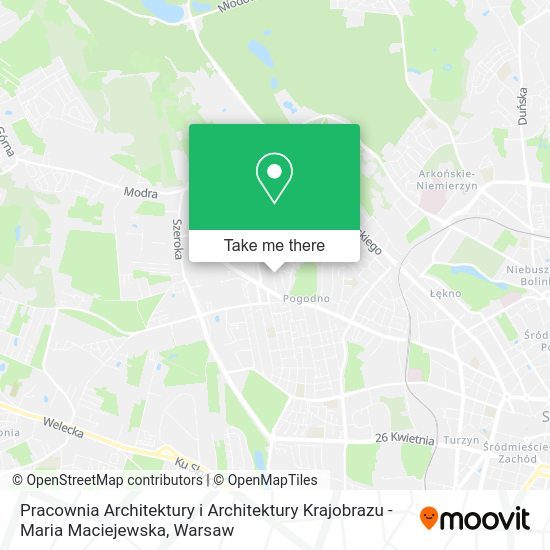 Pracownia Architektury i Architektury Krajobrazu - Maria Maciejewska map