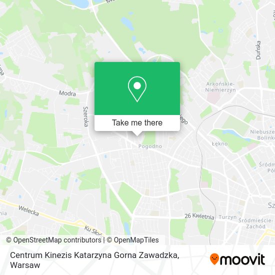 Centrum Kinezis Katarzyna Gorna Zawadzka map