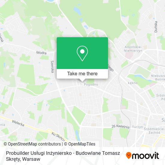 Probuilder Usługi Inżyniersko - Budowlane Tomasz Skręty map