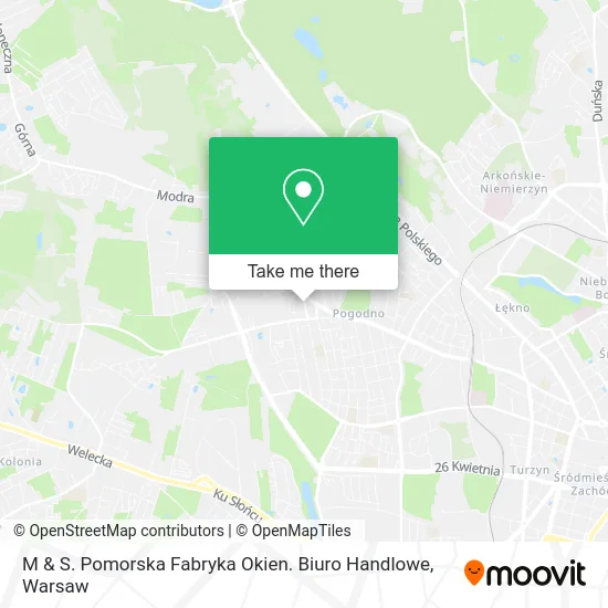 M & S. Pomorska Fabryka Okien. Biuro Handlowe map