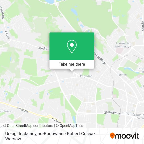 Usługi Instalacyjno-Budowlane Robert Cessak map