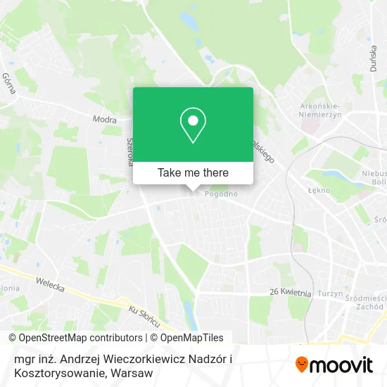 mgr inż. Andrzej Wieczorkiewicz Nadzór i Kosztorysowanie map