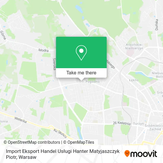 Карта Import Eksport Handel Usługi Hanter Matyjaszczyk Piotr