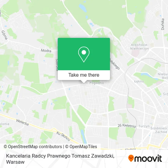 Kancelaria Radcy Prawnego Tomasz Zawadzki map