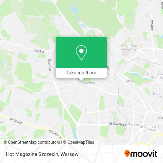 Hot Magazine Szczecin map