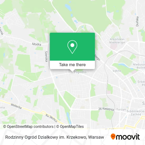 Rodzinny Ogród Działkowy im. Krzekowo map