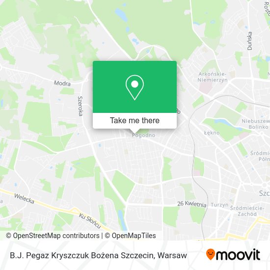 B.J. Pegaz Kryszczuk Bożena Szczecin map