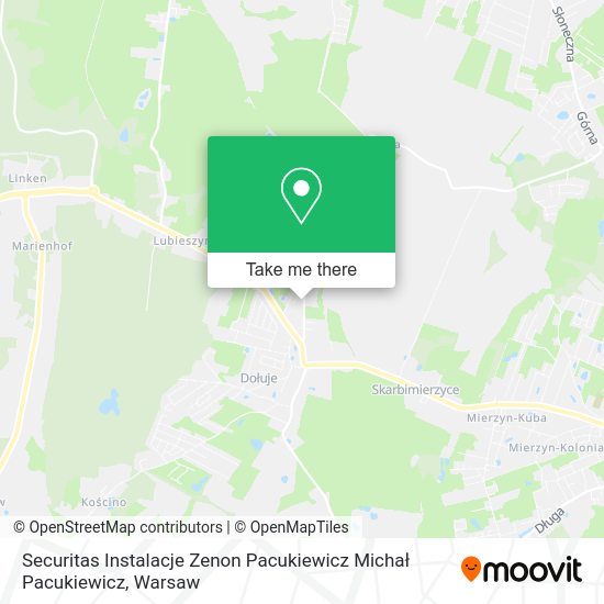 Карта Securitas Instalacje Zenon Pacukiewicz Michał Pacukiewicz