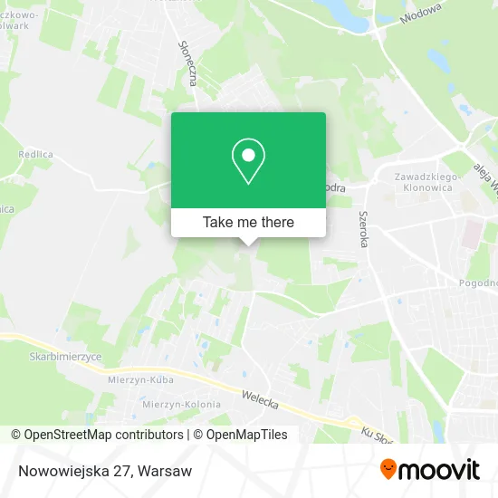 Nowowiejska 27 map