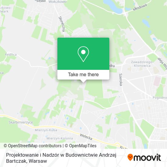 Projektowanie i Nadzór w Budownictwie Andrzej Bartczak map