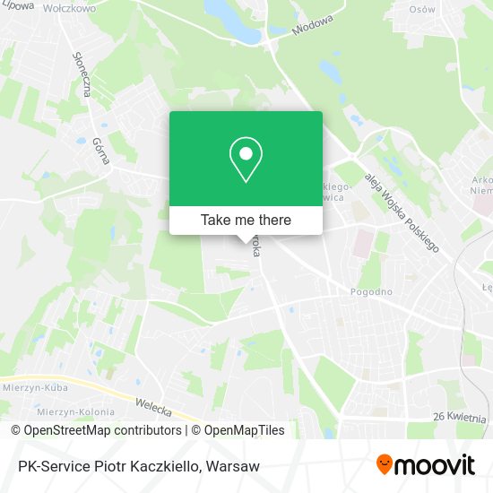 PK-Service Piotr Kaczkiello map