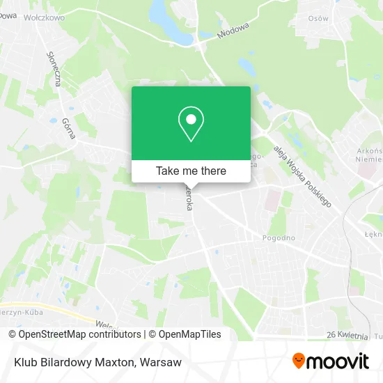 Klub Bilardowy Maxton map